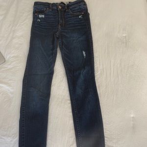 Abercrombie dark wash skinny jeans